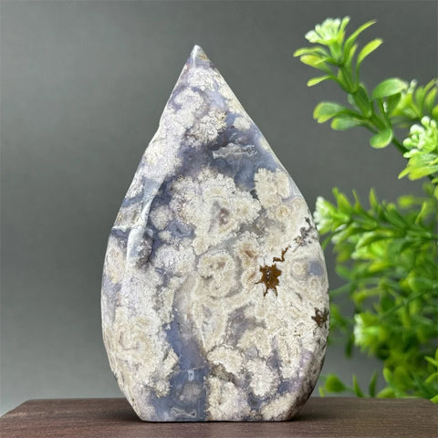 Blue Cherry Blossom Agate Torch-ToShay.org