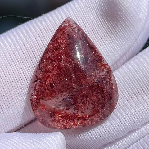 Red Rutilated Quartz Pendant-ToShay.org