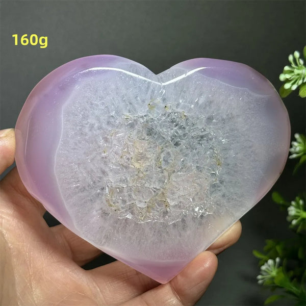 Pink Agate Geode Heart-ToShay.org