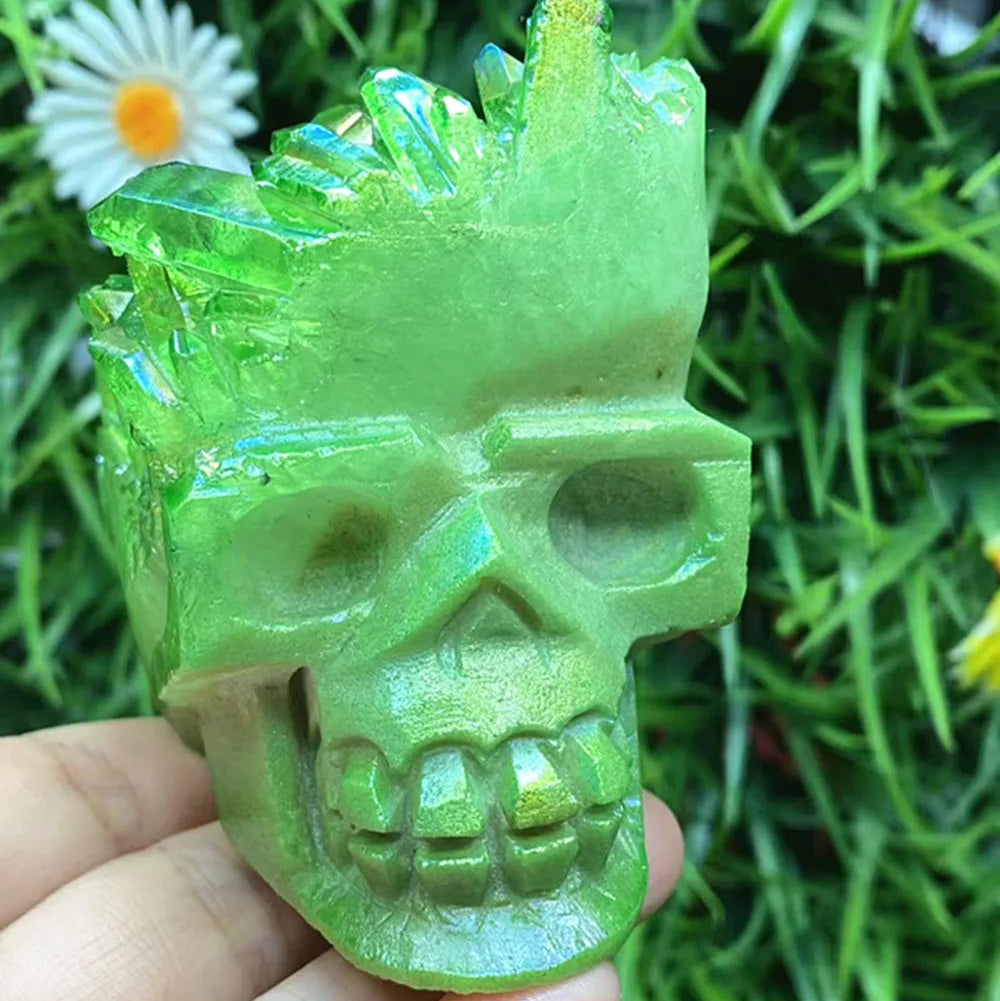 Mixed Crystal Cluster Skulls-ToShay.org