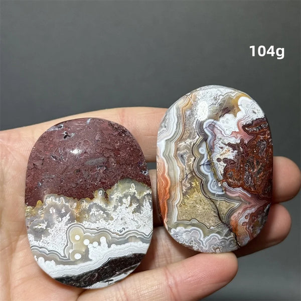 Red Agate Palm Stone-ToShay.org
