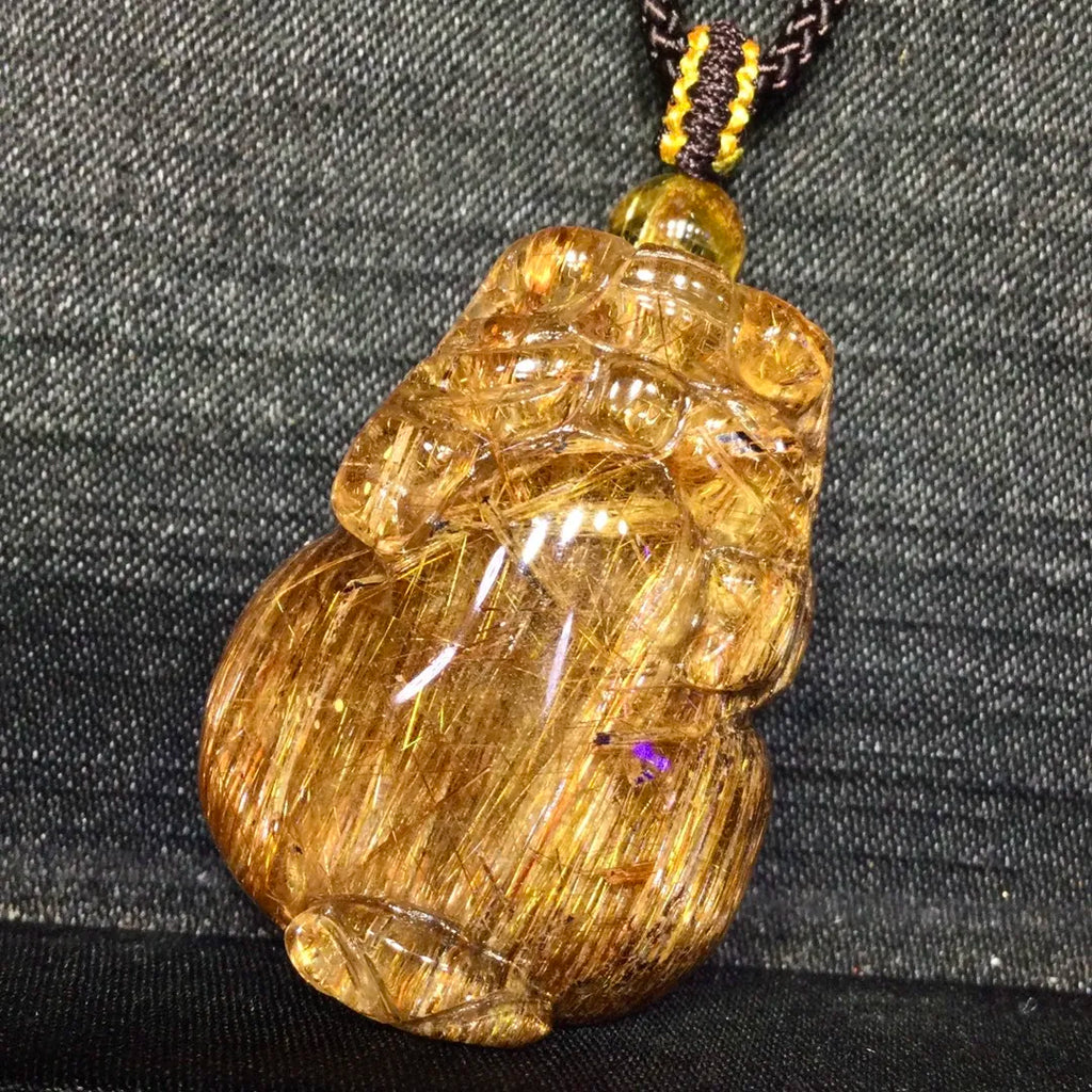 Copper Rutilated Quartz Pendant-ToShay.org