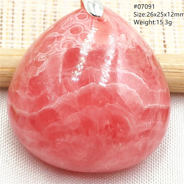 Red Rhodochrosite Pendant-ToShay.org