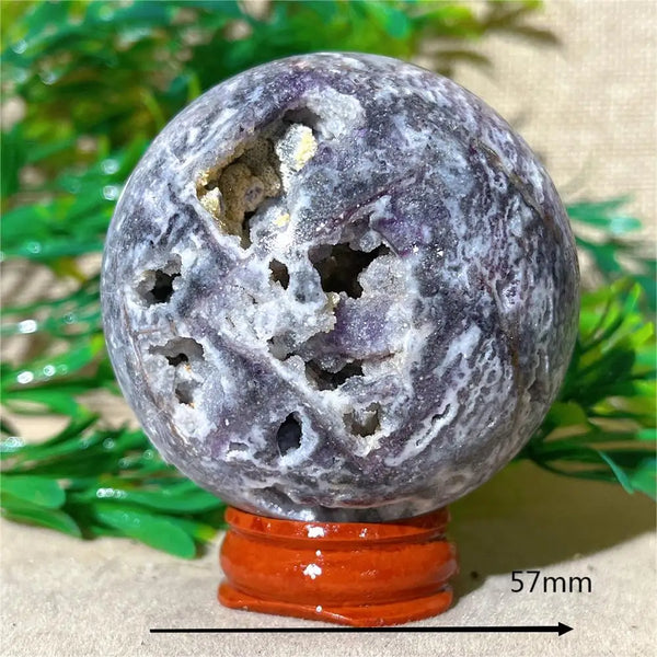 Purple Sphalerite Druzy Ball-ToShay.org