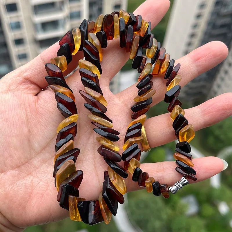 Yellow Amber Necklace-ToShay.org