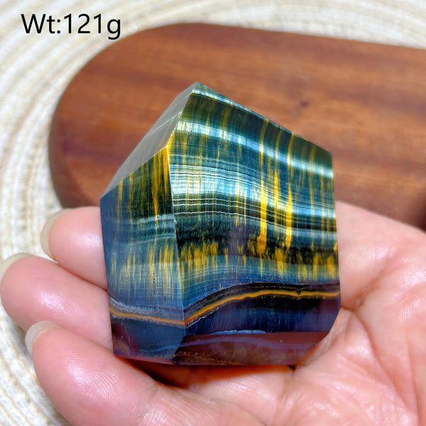 Blue Yellow Tiger Eye Stone-ToShay.org