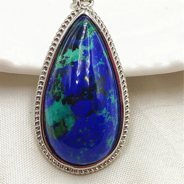 Blue Azurite Pendant-ToShay.org