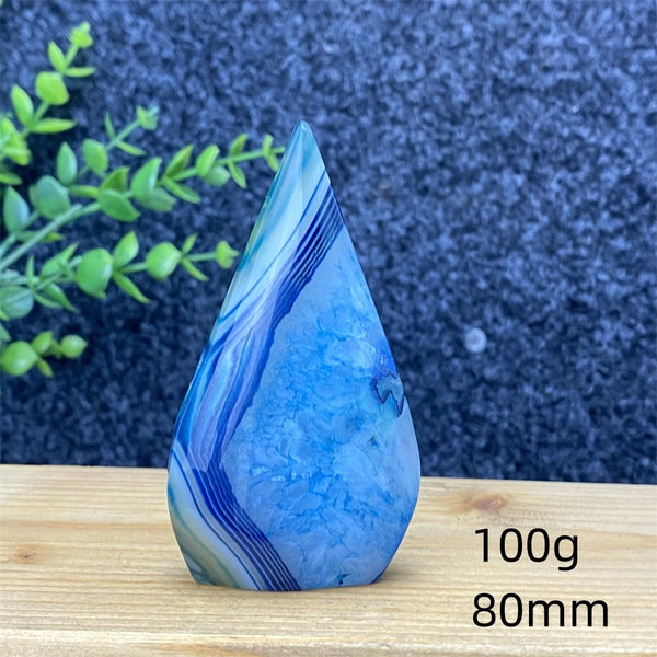 Blue Lace Agate Torch-ToShay.org