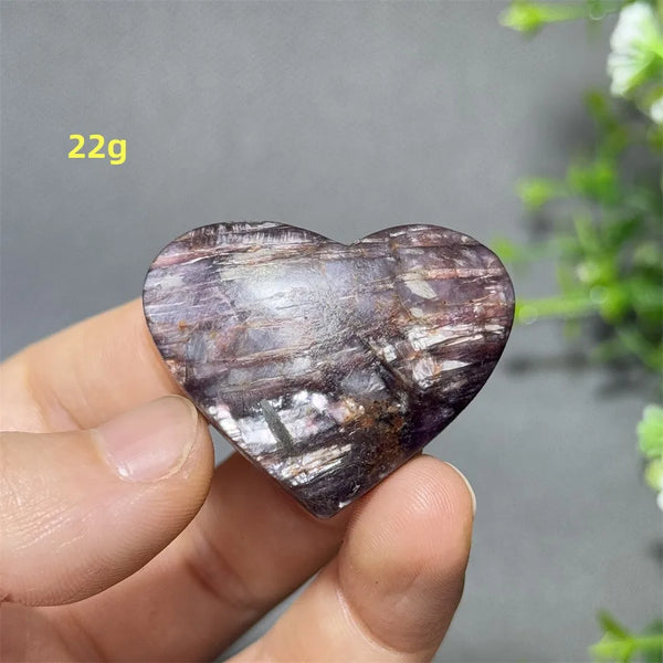 Purple Lithium Mica Heart-ToShay.org
