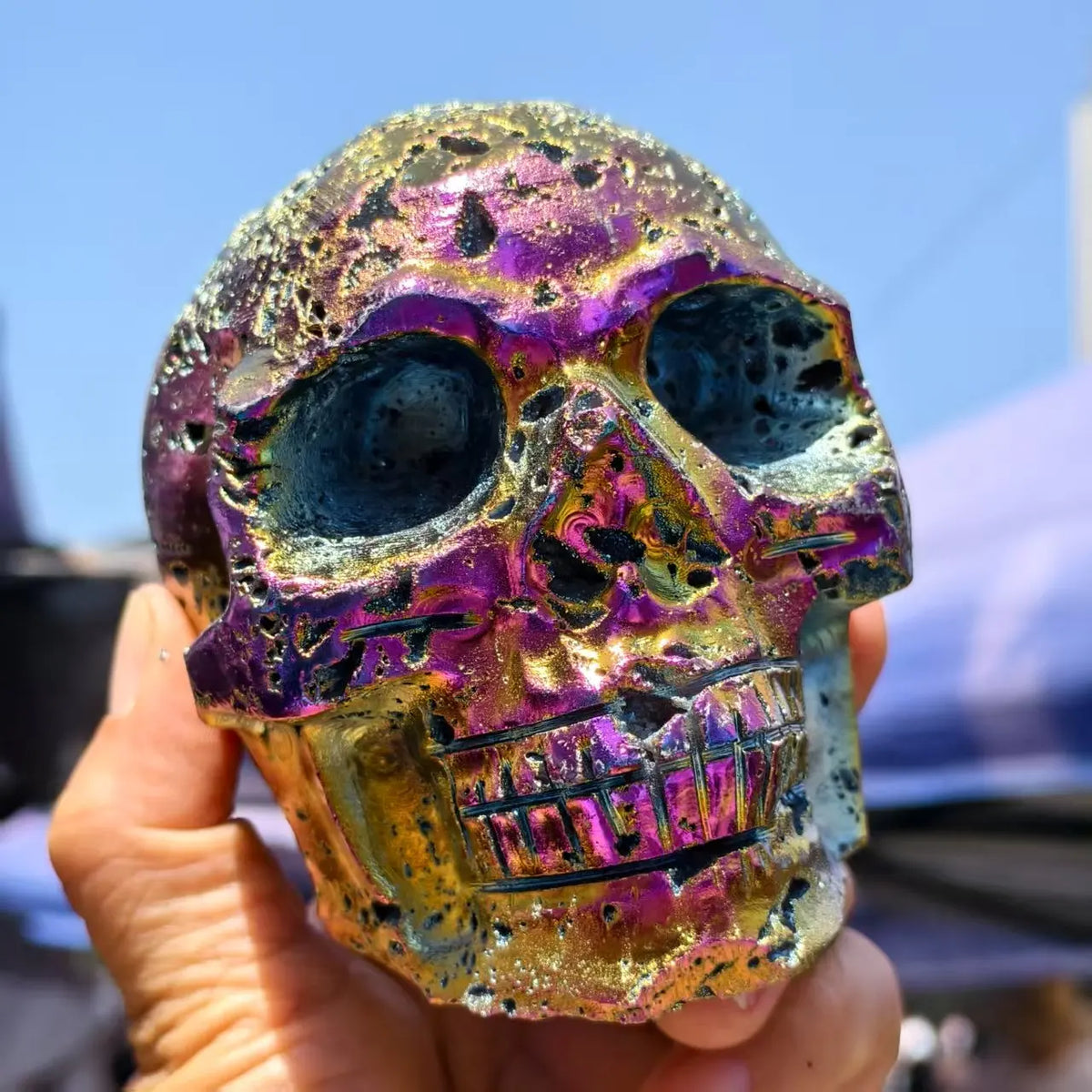 Purple Sphalerite Skulls-ToShay.org
