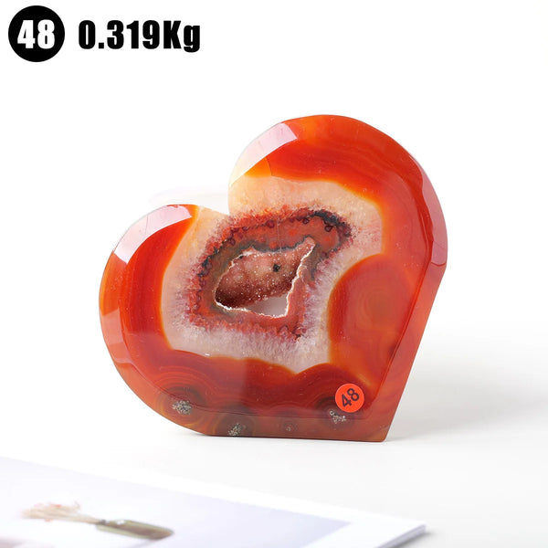 Orange Carnelian Heart-ToShay.org