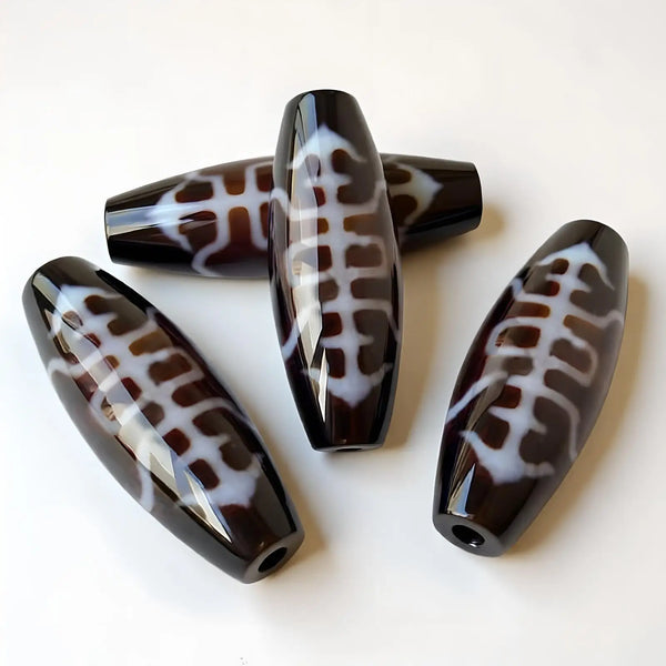 Tibetan Agate Onyx Dzi Beads-ToShay.org