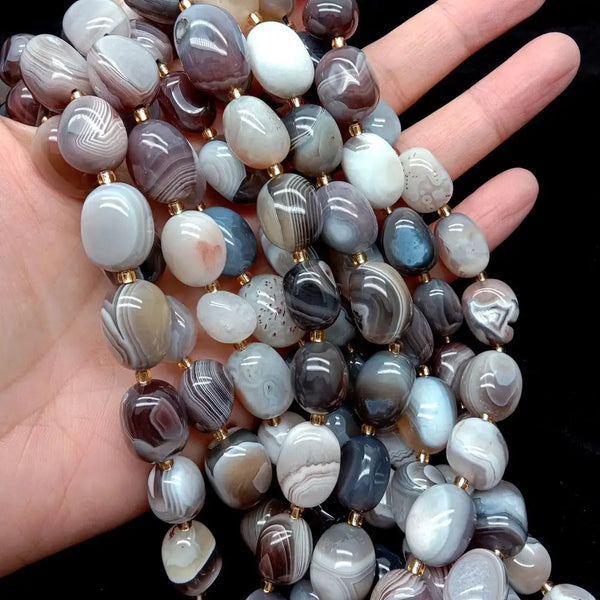 Grey Sardonyx Agate Beads-ToShay.org