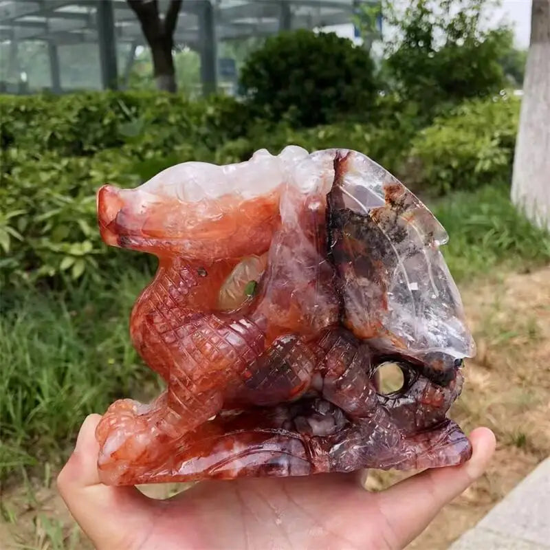 Red Fire Quartz Dragon-ToShay.org