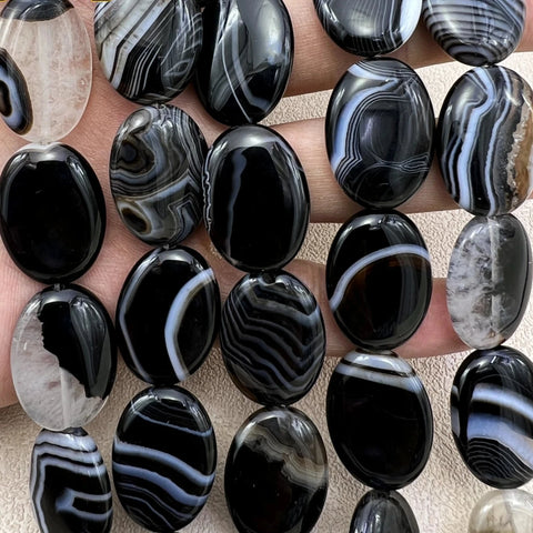 Black Lace Agate Beads-ToShay.org