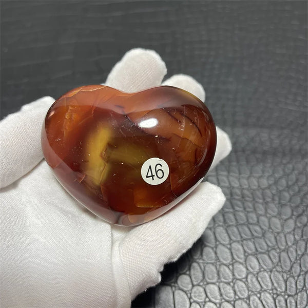 Orange Carnelian Heart-ToShay.org