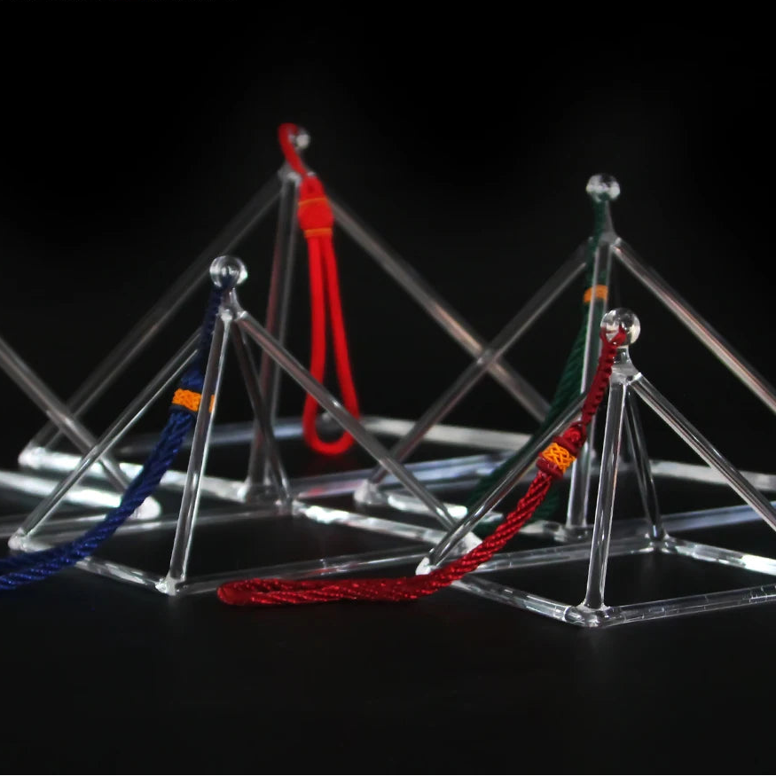 Clear Crystal Singing Pyramid-ToShay.org