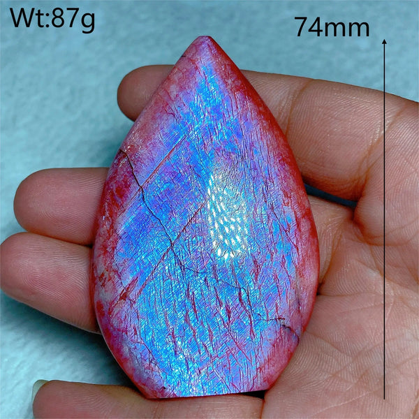 Red Purple Fire Quartz Moonstone-ToShay.org