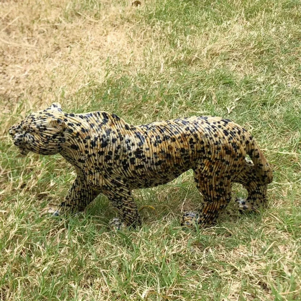 Yellow Dalmatian Stone Leopard-ToShay.org