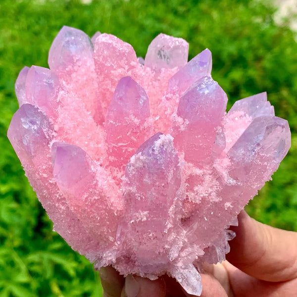 Pink Phantom Quartz Cluster-ToShay.org