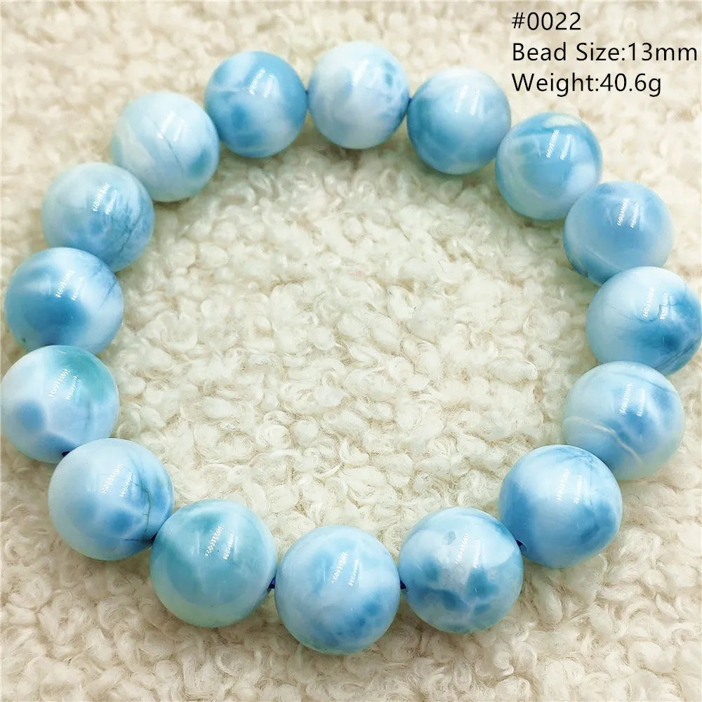 Blue Larimar Bead Bracelet-ToShay.org