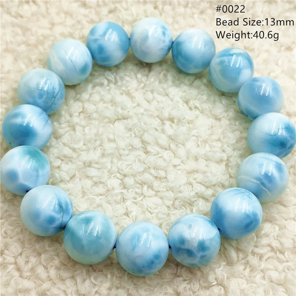 Blue Larimar Bead Bracelet-ToShay.org