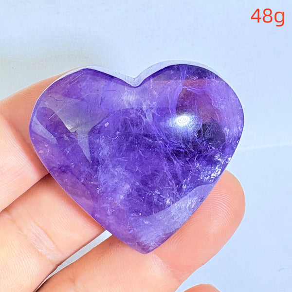 Purple Amethyst Hearts-ToShay.org