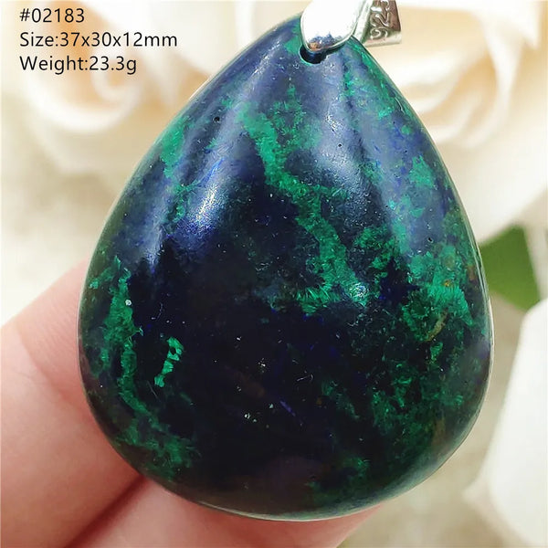 Blue Azulite Pendant-ToShay.org