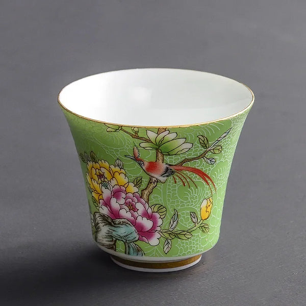 Enamel Porcelain Teacups-ToShay.org
