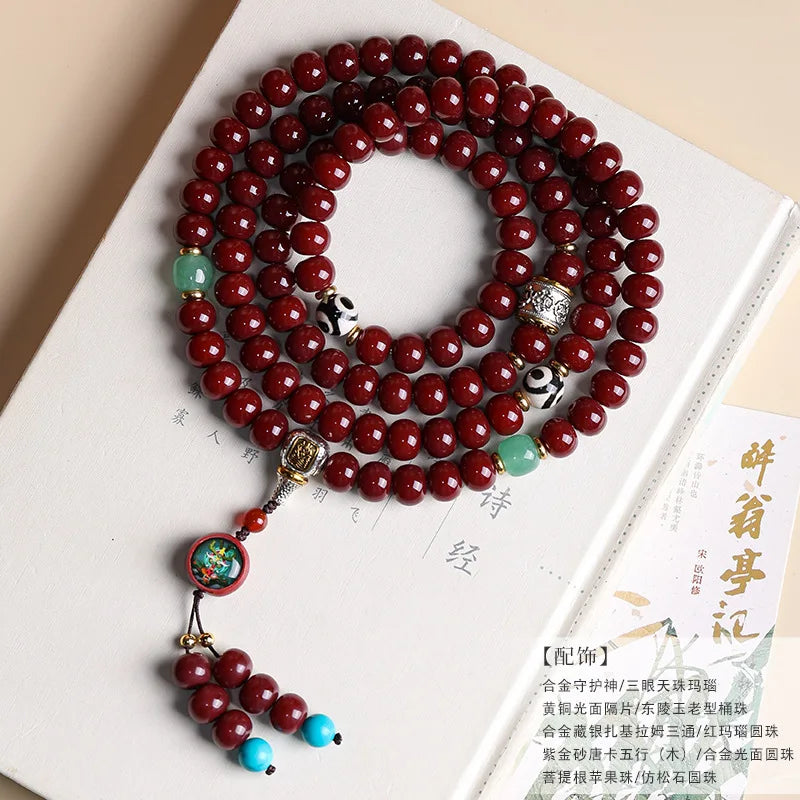 Red Bodhi Mala Beads-ToShay.org