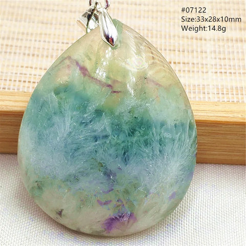 Green Blue Fluorite Pendant-ToShay.org