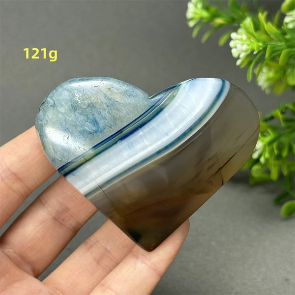 Blue Agate Heart-ToShay.org