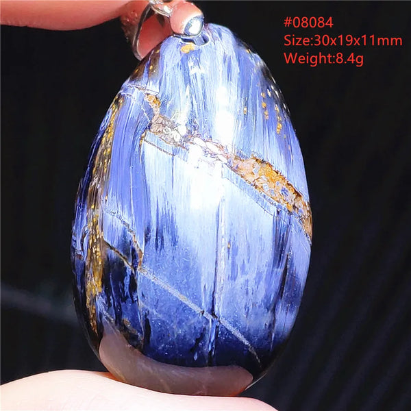Blue Pietersite Chatoyant Pendant-ToShay.org