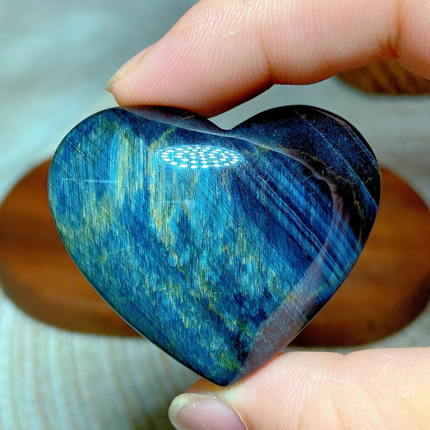Blue Tiger Eye Heart-ToShay.org