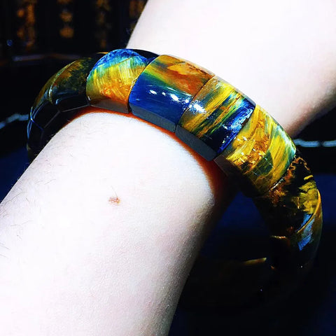 Yellow Pietersite Bracelet-ToShay.org