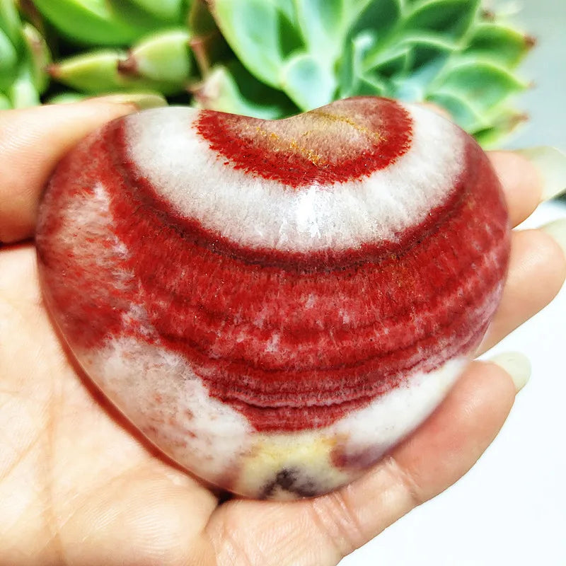 Red Striped Agate Heart-ToShay.org