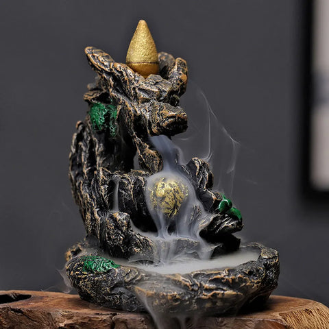Dragon Waterfall Incense Burner-ToShay.org