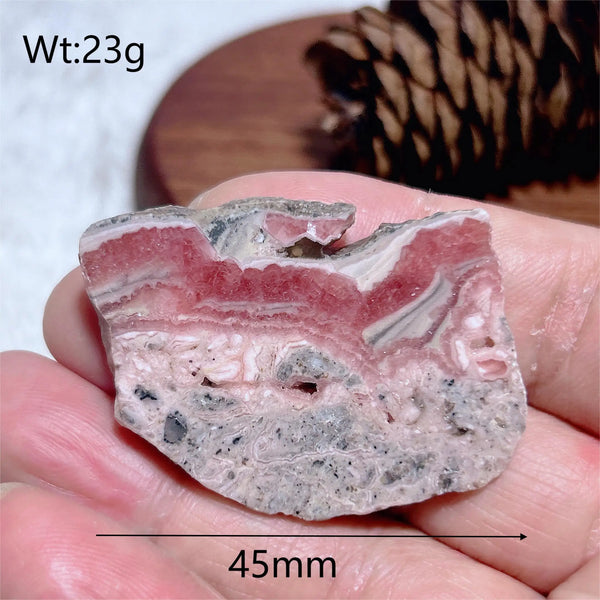 Pink Rhodochrosite Slice-ToShay.org