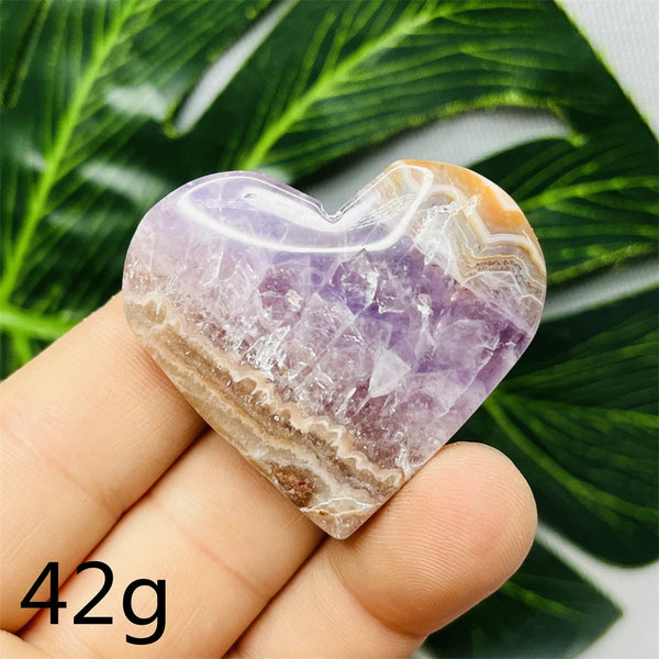 Purple Agate Amethyst Heart-ToShay.org