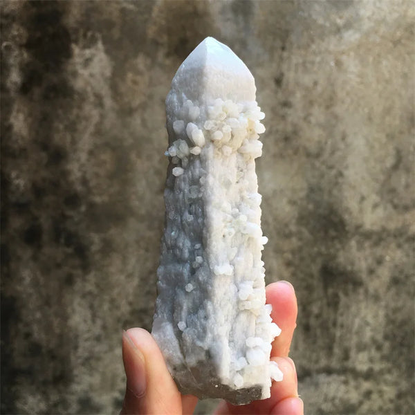 White Fluorite Point Cluster-ToShay.org