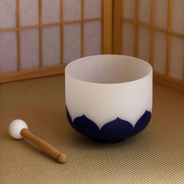 Lotus Frosted Crystal Bowl-ToShay.org