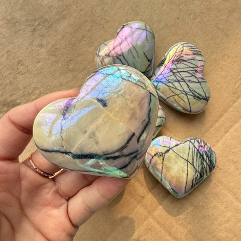 White Turquoise Quartz Heart-ToShay.org