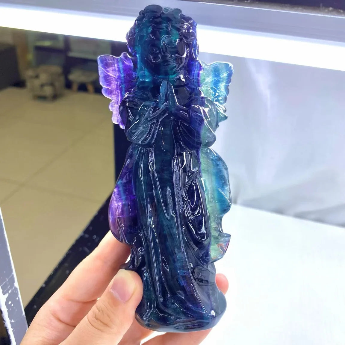 Rainbow Fluorite Figurines-ToShay.org