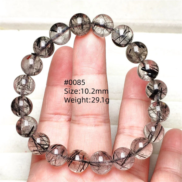 Black Rutilated Quartz Bracelet-ToShay.org