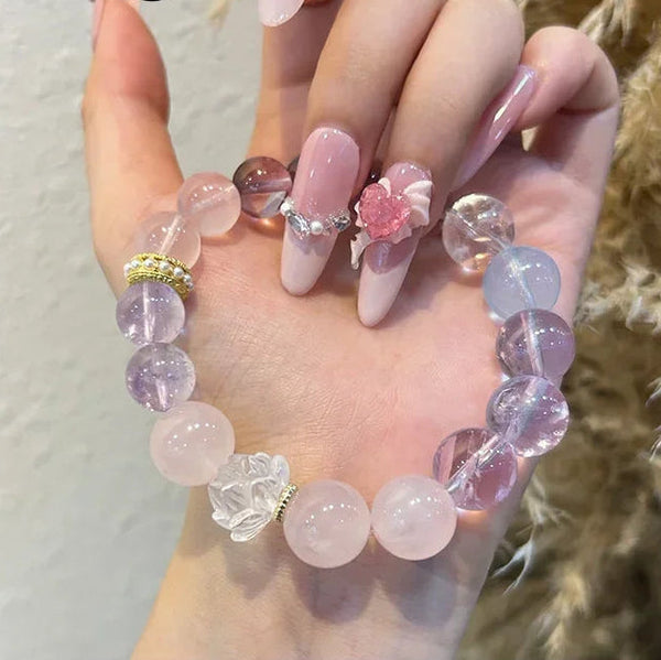 Purple Amethyst Pink Crystal-ToShay.org