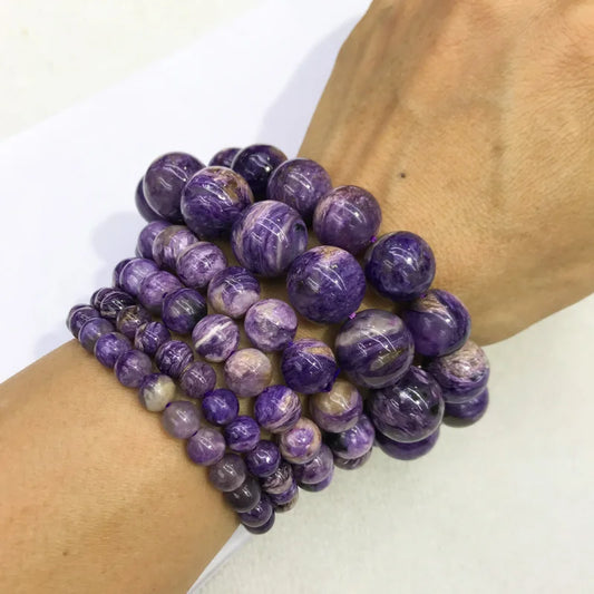 Purple Charoite Bracelet-ToShay.org