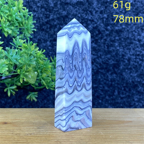 Blue Striped Agate Tower-ToShay.org