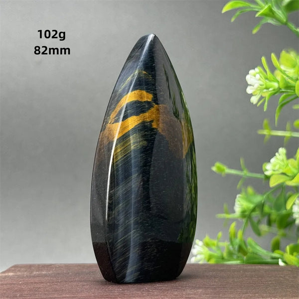 Blue Tiger Eye Stone Torch-ToShay.org