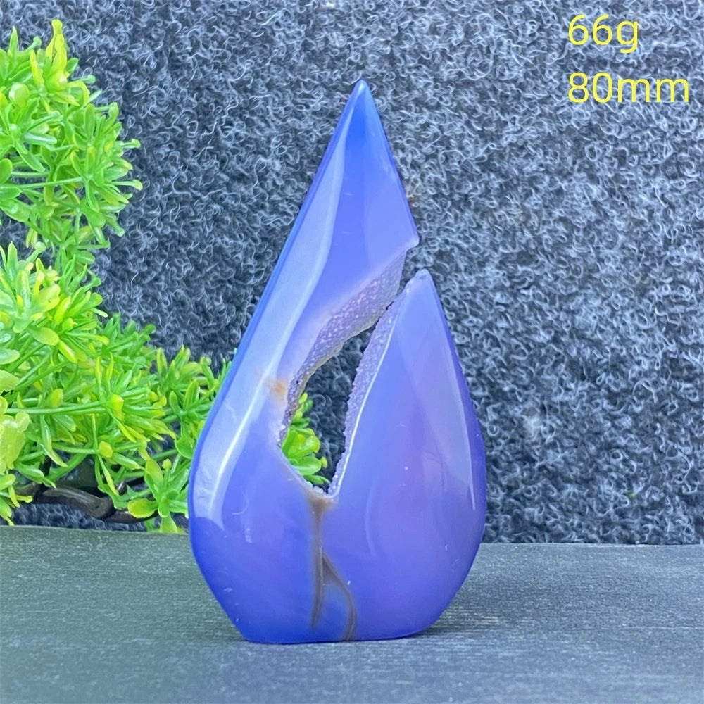 Blue Lace Agate Torch-ToShay.org