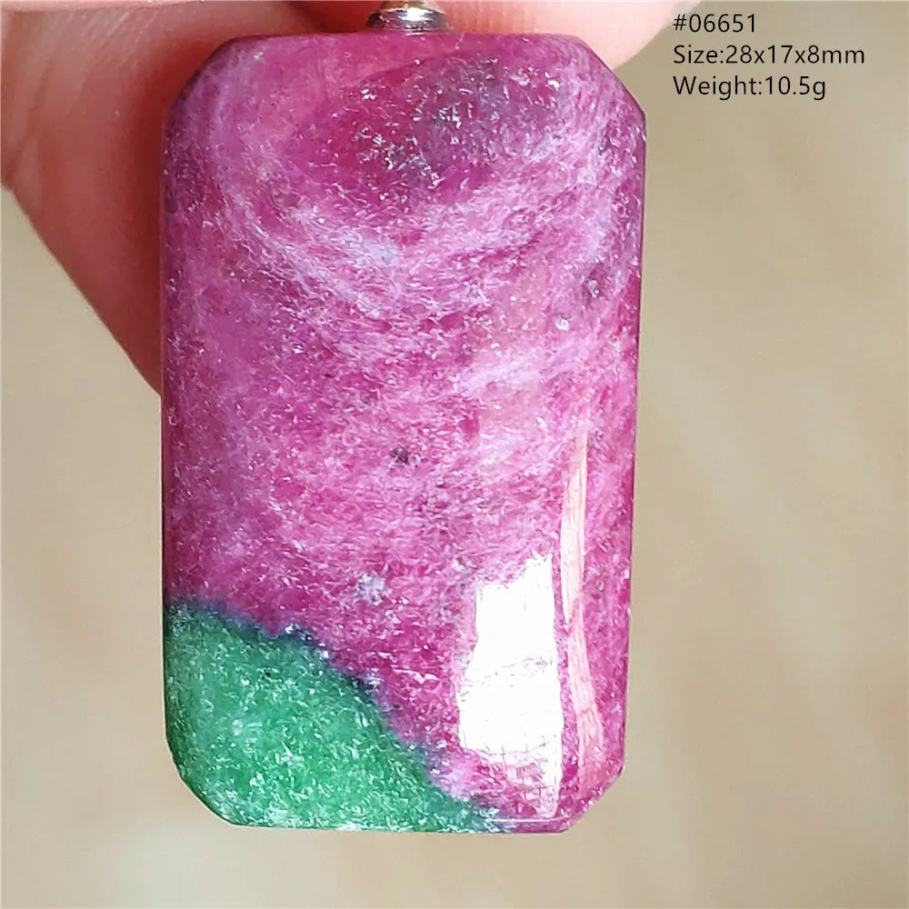 Red Ruby Zoisite Pendant-ToShay.org